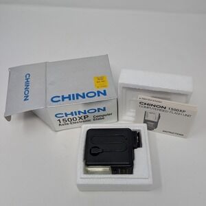 Chinon 1500XP Computer Auto-Electronic Strobe Flash Unit with Box & Manual